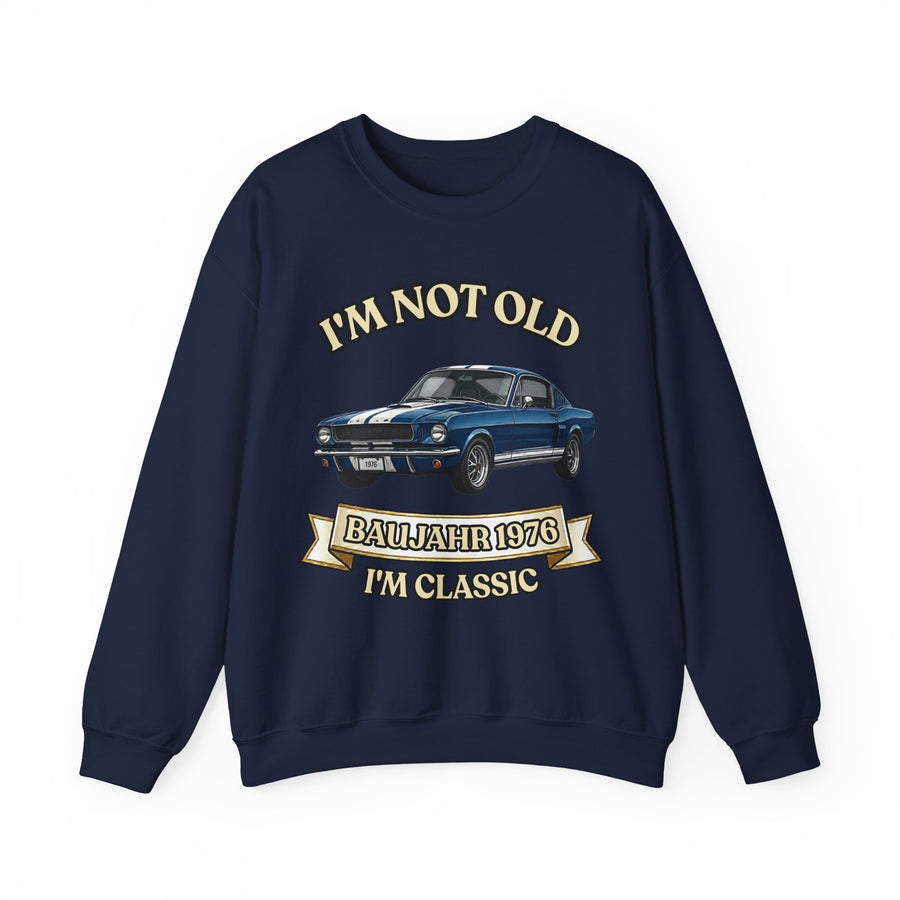 Geschenk zum 50. Geburtstag – Sweatshirt Jahrgang 1976 Muscle Car