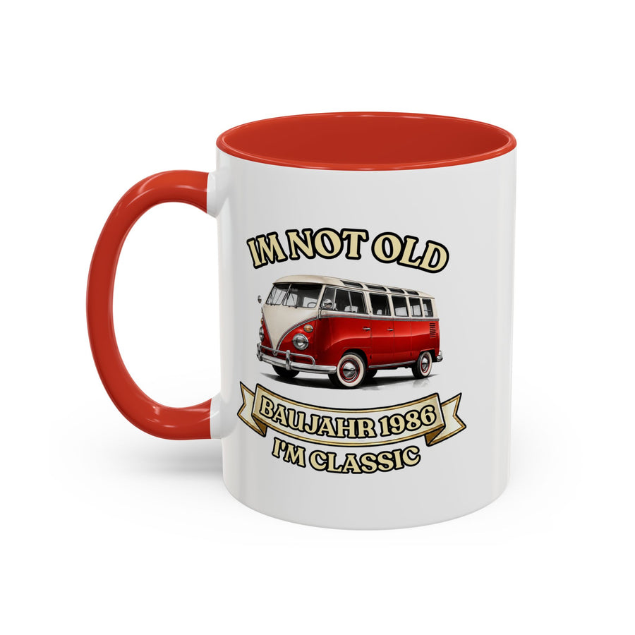 Mug Année 1986 - Im Not Old I'm Classic - Bus Rétro Vintage - Cadeau 40 ans Tasse à café Vintage