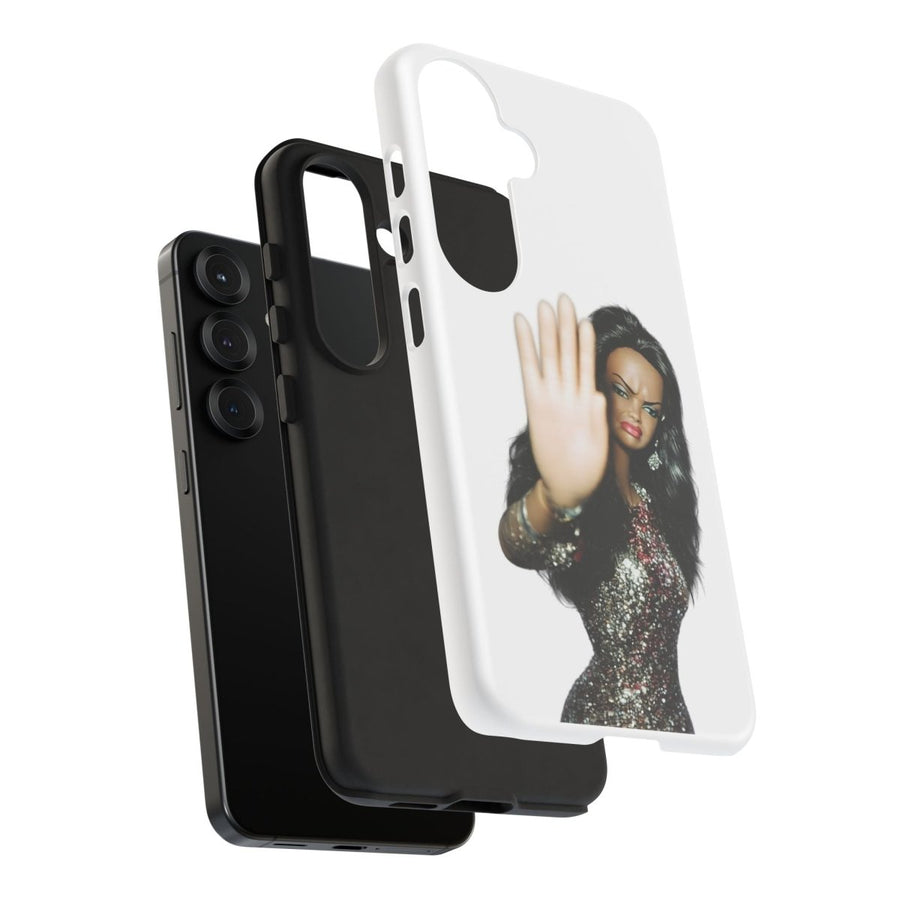 Coque de téléphone humoristique Talk to the Hand Doll – Coque effrontée pour iPhone & Samsung