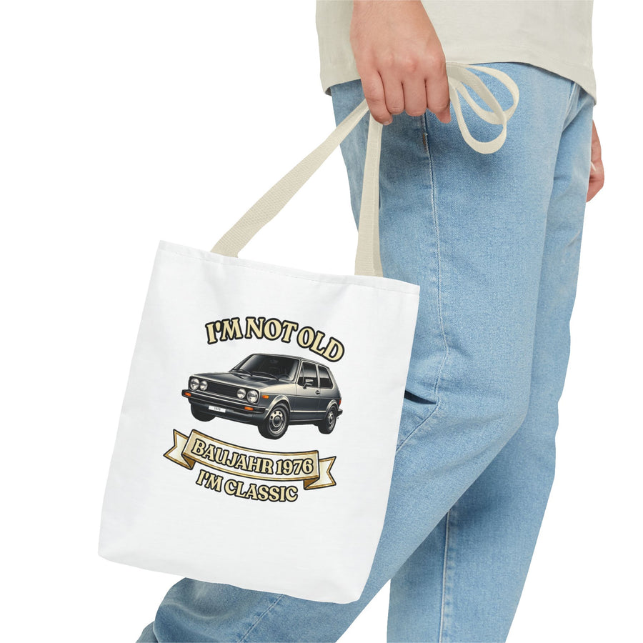 Born in 1976 Tote Bag – 50th Birthday Gift | Classic Car