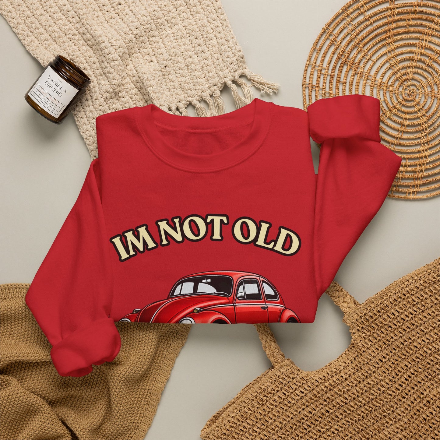 Baujahr 1976 Sweatshirt – I'm Not Old I'm Classic – Vintage Käfer Auto zum 50. Geburtstag