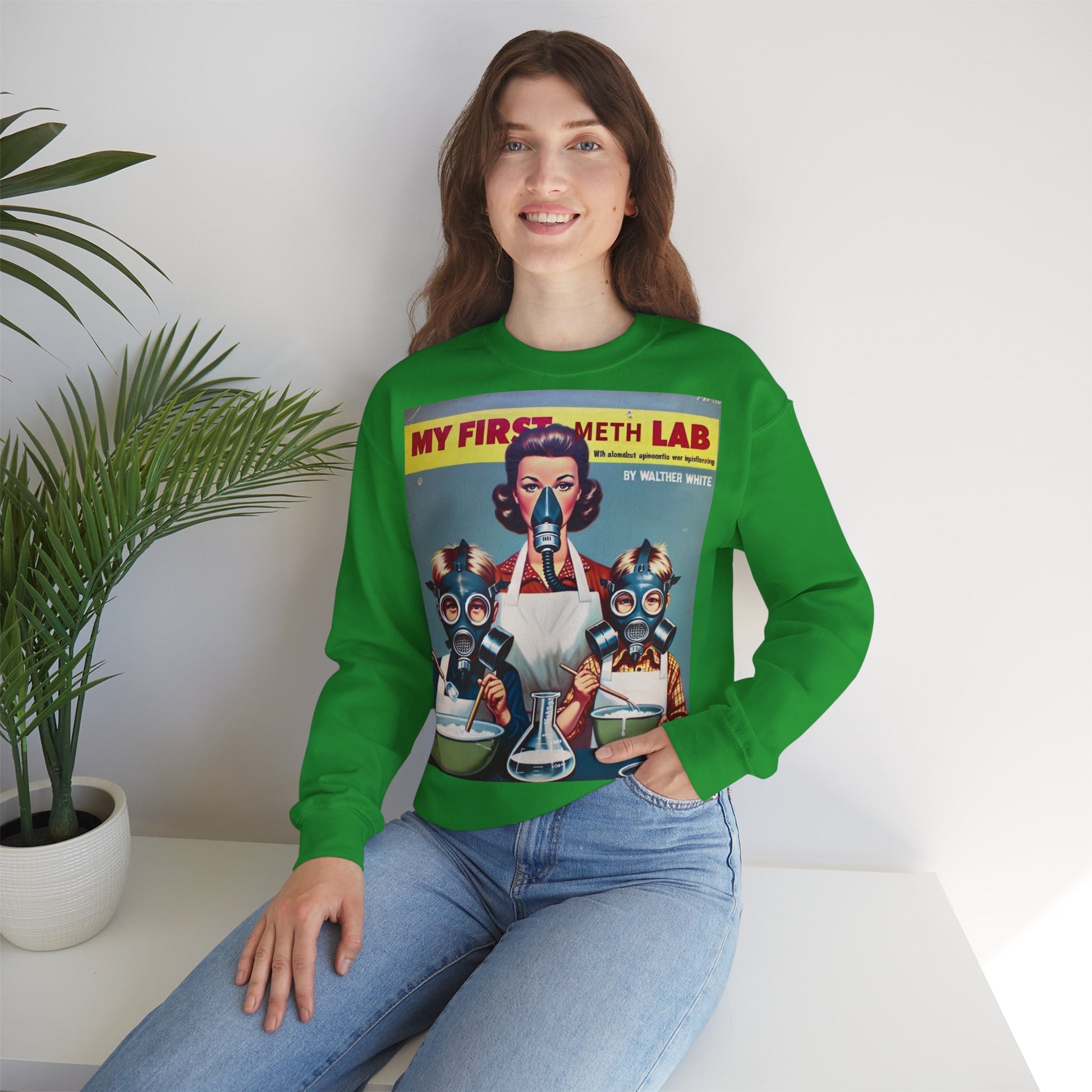 Sweatshirt – My First Meth Lab Sweatshirt | Lustiger Retro Pullover mit Satire-Print | Geschenk für Breaking Bad Fans & Dark Humor Lover | True Insights Design mit Humor