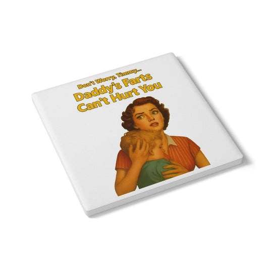 Daddy’s Farts – Satirischer Untersetzer im Retro-Stil mit schwarzem Humor-Home Decor-True Insights