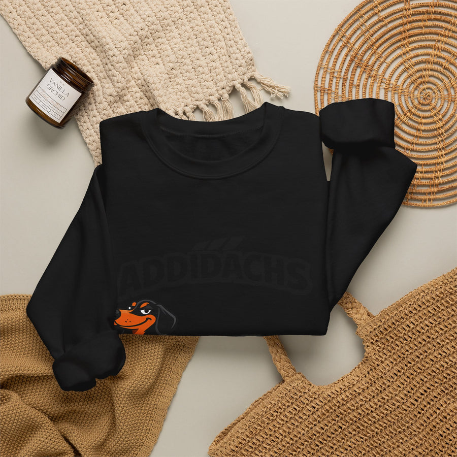 Sweat teckel humoristique 'ADDIDACHS' – Motif drôle pour fans de teckels & de sport