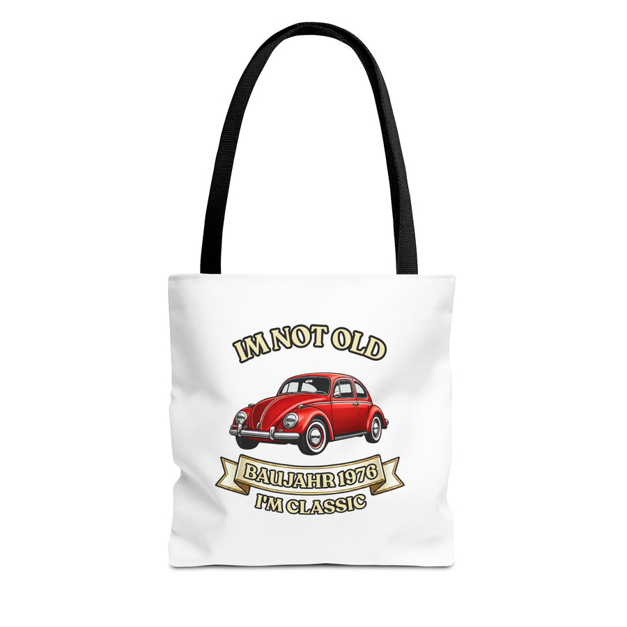 Tote Bag Année 1976 - I'm Not Old I'm Classic - Coccinelle Rouge Vintage - Cadeau 50 ans