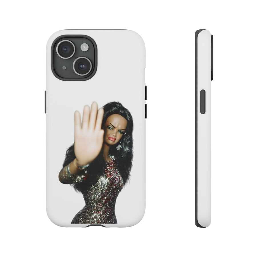 Coque de téléphone humoristique Talk to the Hand Doll – Coque effrontée pour iPhone & Samsung