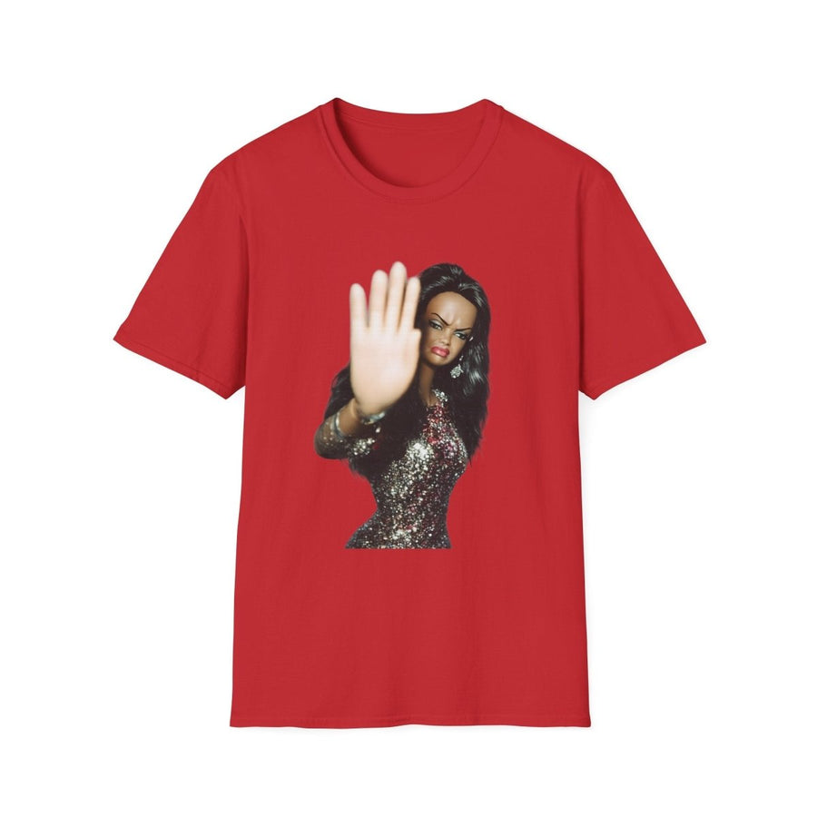 True Insights T-Shirt Talk to the Hand cooles Statement Shirt Damen in Rot