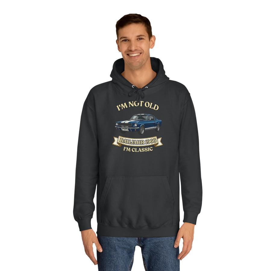 Geschenk zum 60. Geburtstag – Hoodie Jahrgang 1966 Muscle Car