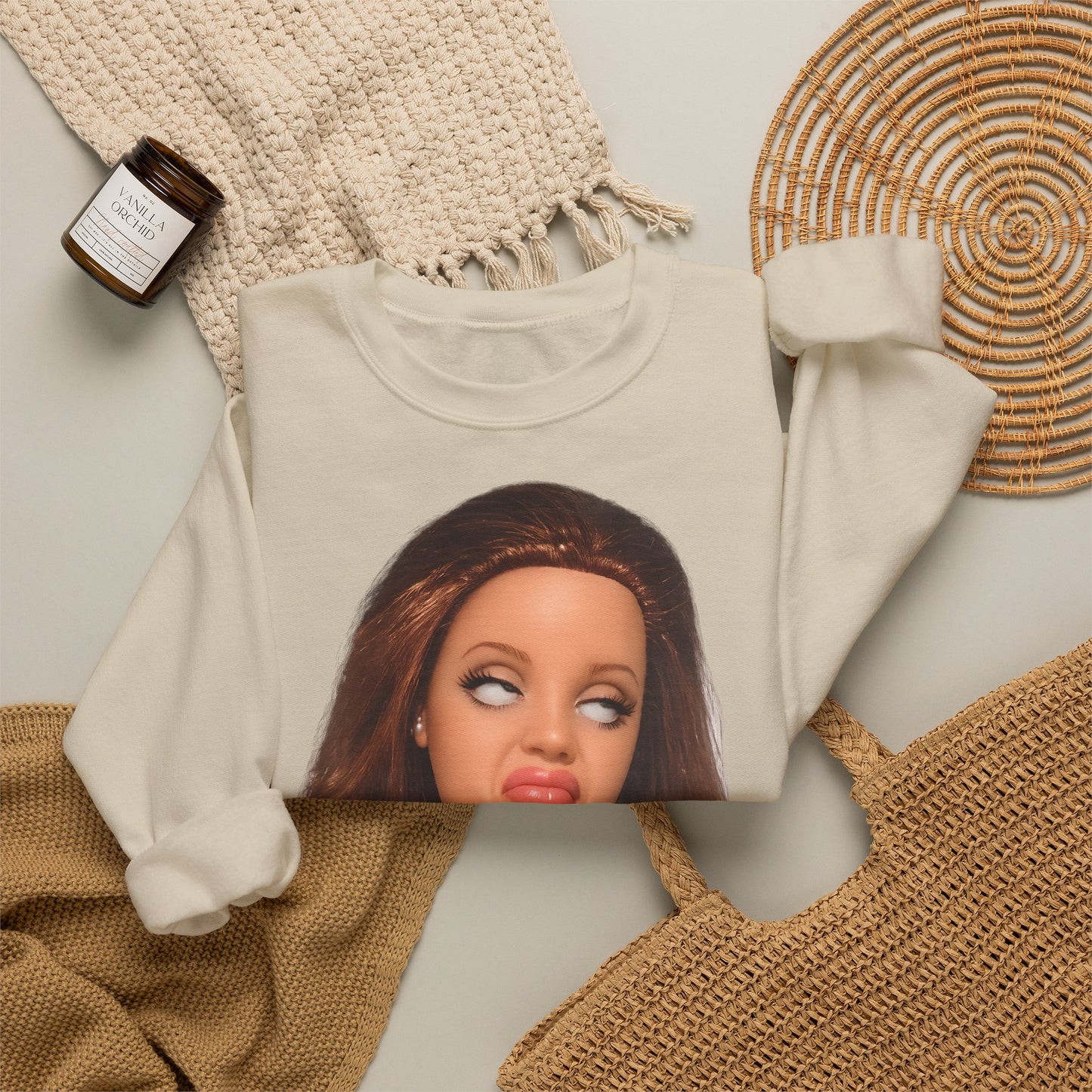 Lustiges Puppen-Gesicht T-Shirt | Genervter Blick Meme Shirt | Ironisches Statement Geschenk für Frauen