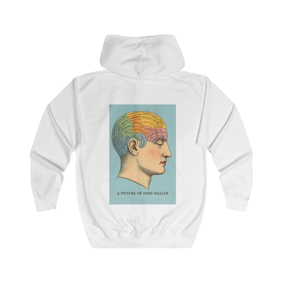 Kortex Couture – A Picture of Good Health Zip-Hoodie – Vintage frenologie-motief