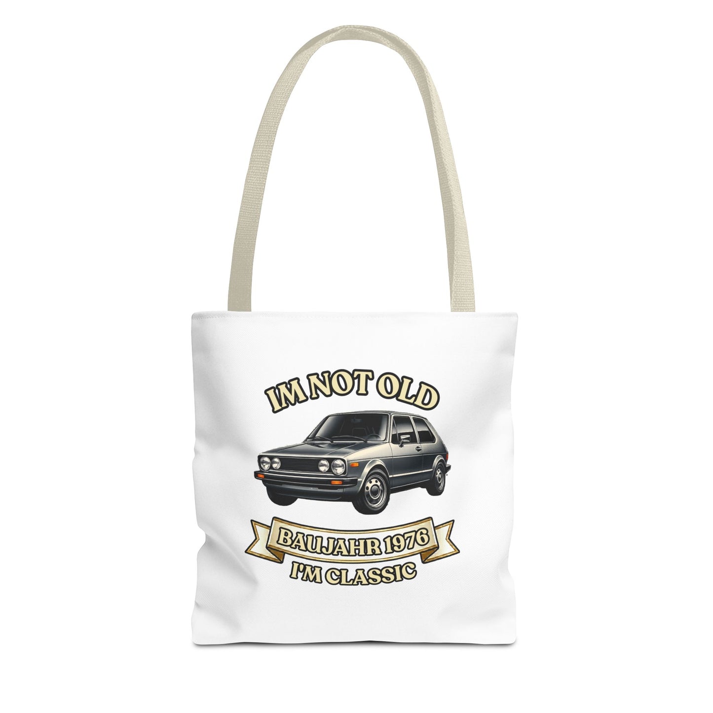Tote Bag Baujahr 1976 - I'm Not Old I'm Classic - Oldtimer Stoffbeutel zum 50. Geburtstag, Geschenk für Autofans