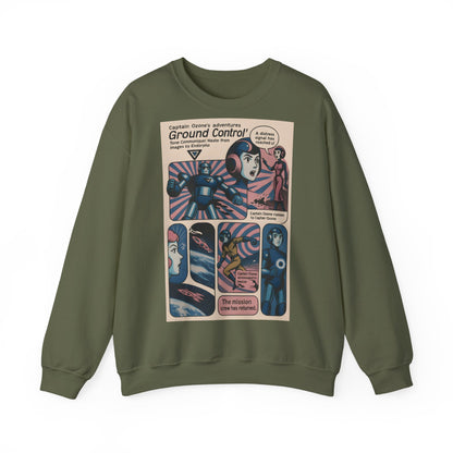 Sweatshirt – Retro Space Comic Sweatshirt – Captain Ozone „Ground Control“ Edition | True Insights Design mit Humor