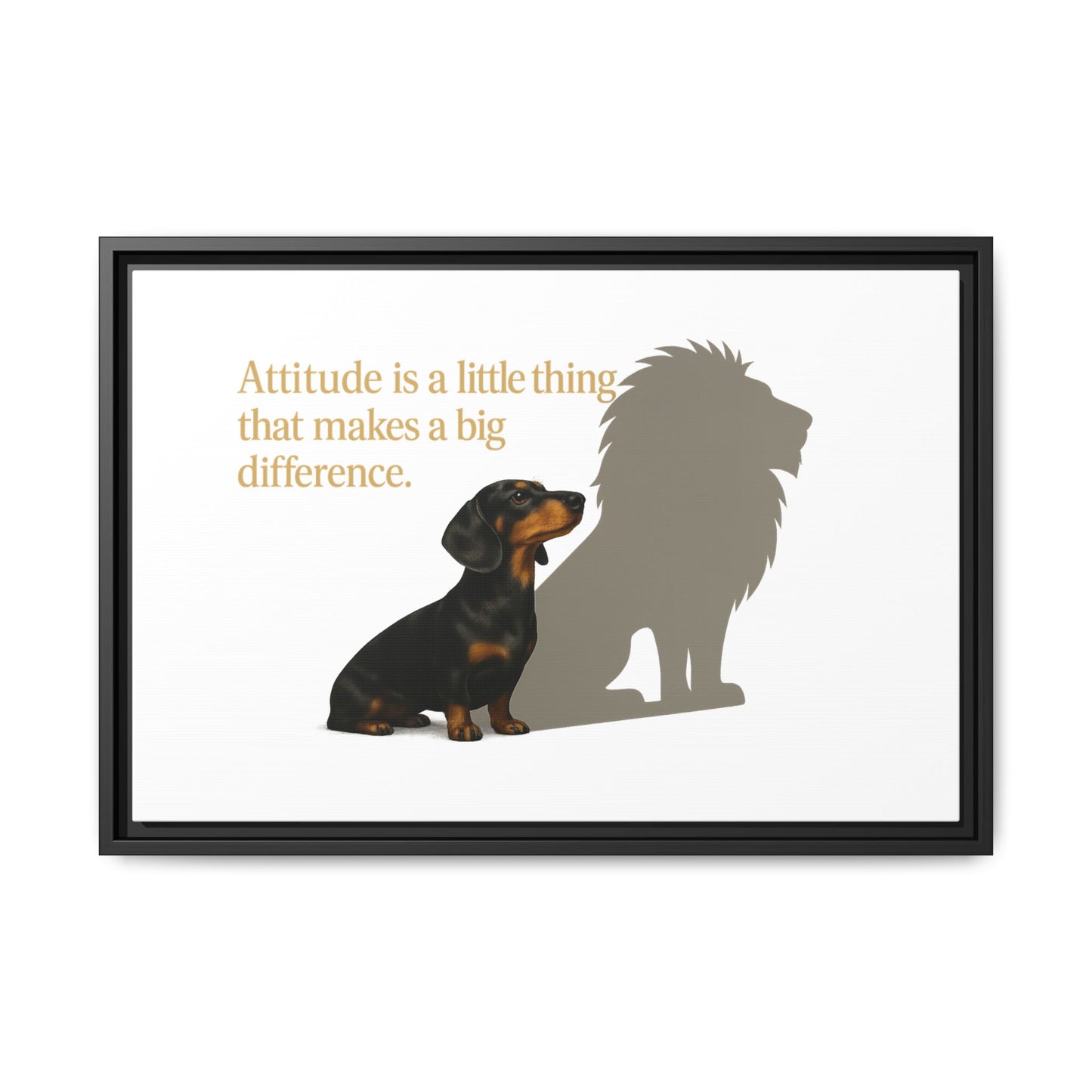 Inspirierendes Wandmotiv mit klarer Botschaft – ruhig, positiv und ideal für moderne Wohnräume.