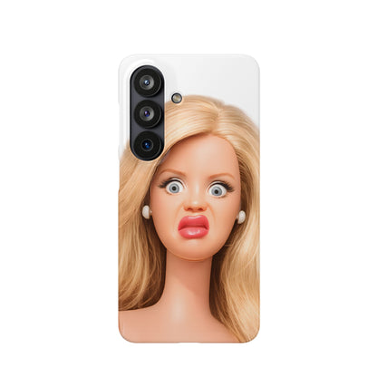 Lustige Handyhülle mit schockiertem Puppen-Gesicht – Meme Handy Case für Humor-Fans & witzige Geschenkidee