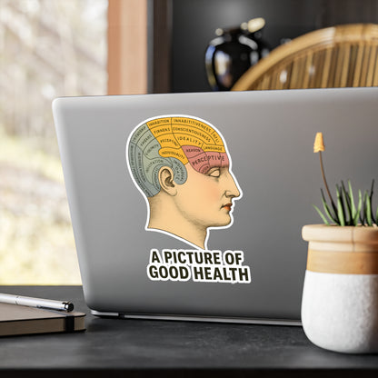 Phrenologie Kopf Sticker Vintage Anatomie A Picture of Good Health