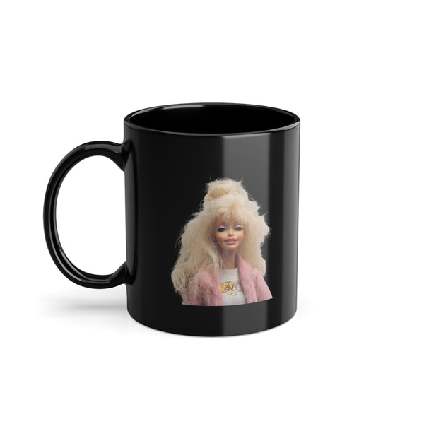 Mug Rétro Poupée Barbie Noir – Blonde Culte 80s, Cadeau Collectionneurs & Nostalgiques
