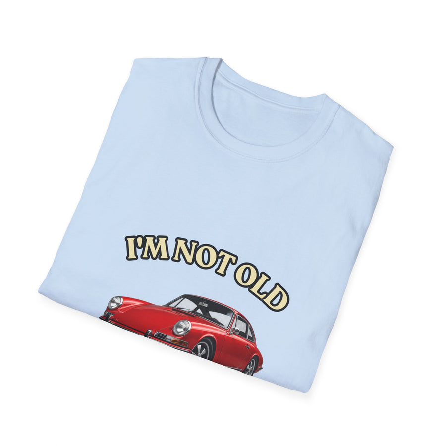 True Insights T-Shirt Baujahr 1986 Classic Sportwagen Motiv Nahaufnahme im Lifestyle