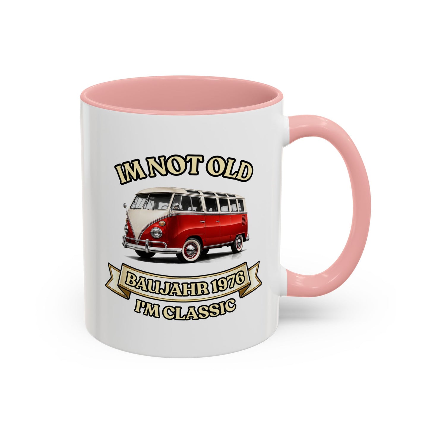Tasse Baujahr 1976 Retro Bus - I'm Not Old I'm Classic - Geschenk zum 50. Geburtstag für Oldtimer Fans