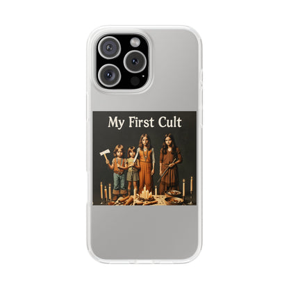 My First Cult – Dark-Aesthetic Handyhülle mit satirischem Kinderkult-Motiv-Phone Case-True Insights
