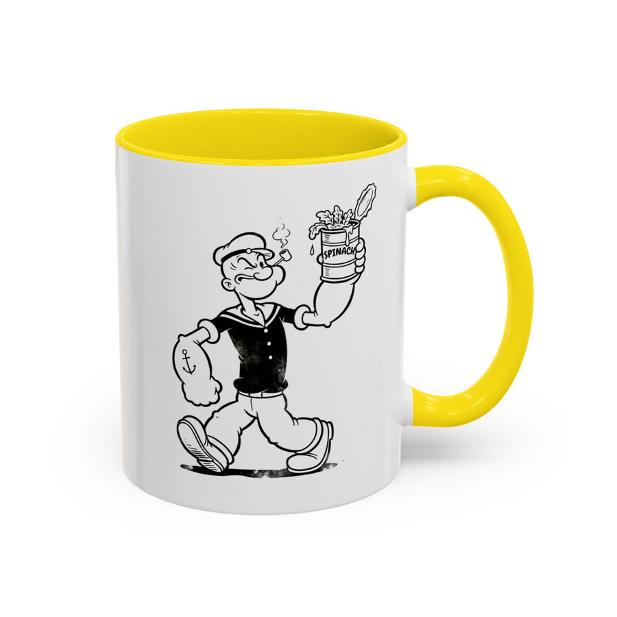 Popeye Spinat Dose Tasse – Comic Kult Kaffeebecher für Fans von Retro-Cartoons & starkem Kaffeegenuss
