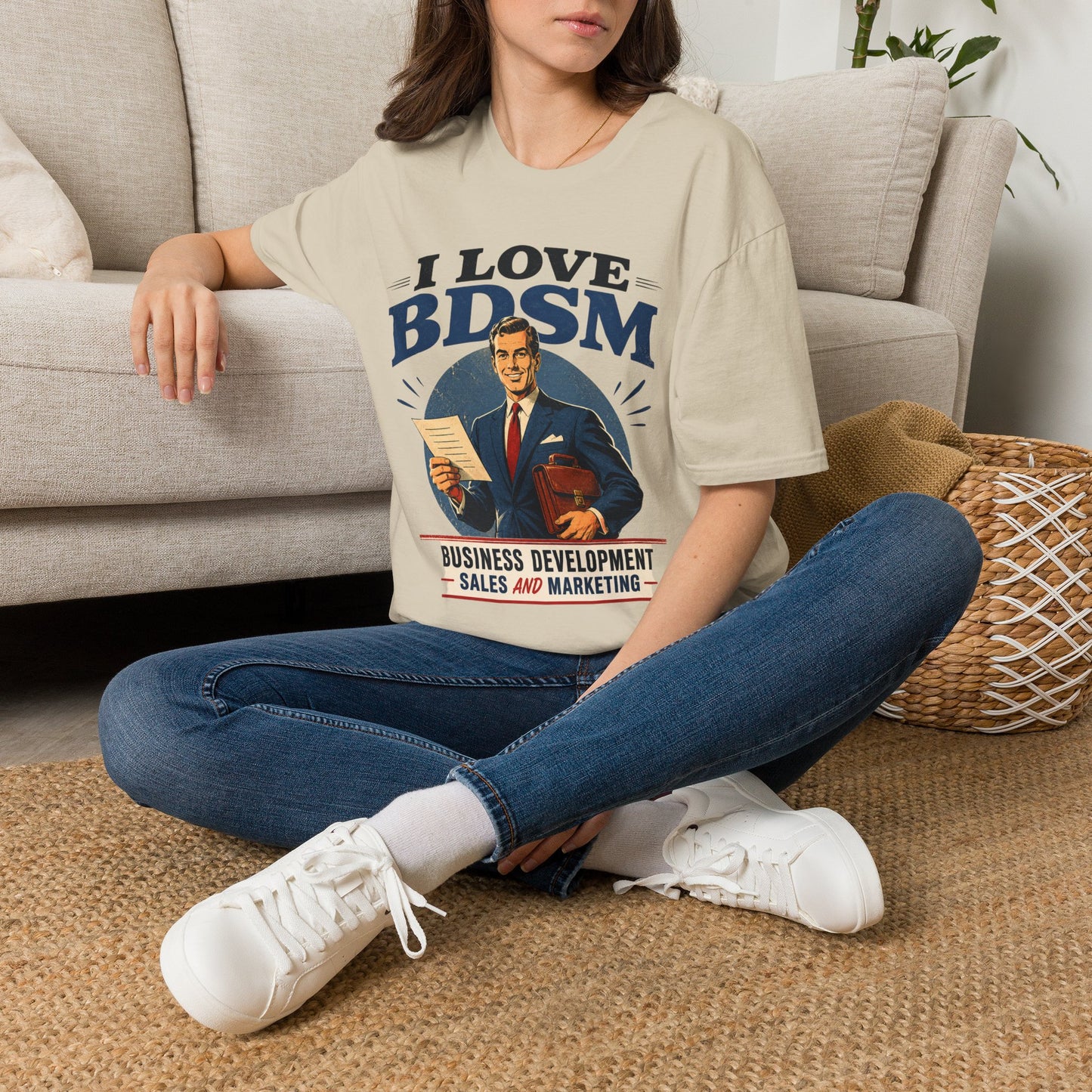 I Love BDSM Shirt Herren – Lustiges Vertrieb Marketing Geschenk