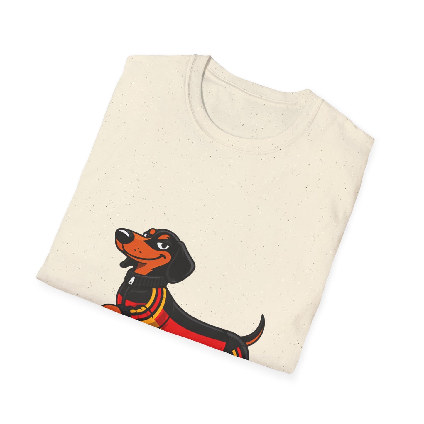 True Insights T-Shirt Fußball Dackel WM 2026 Deutschland Trikot Detailansicht des Motivs