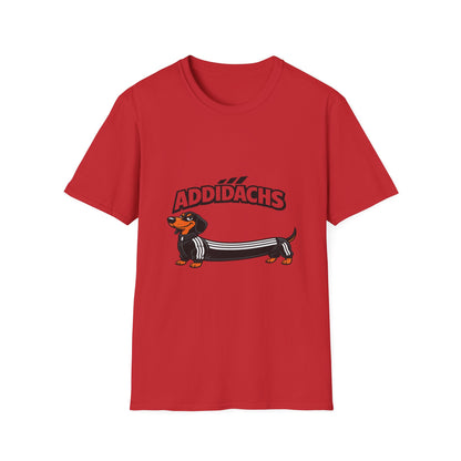 Addidachs T-Shirt – Lustiges Dackel Shirt mit Trainingsanzug
