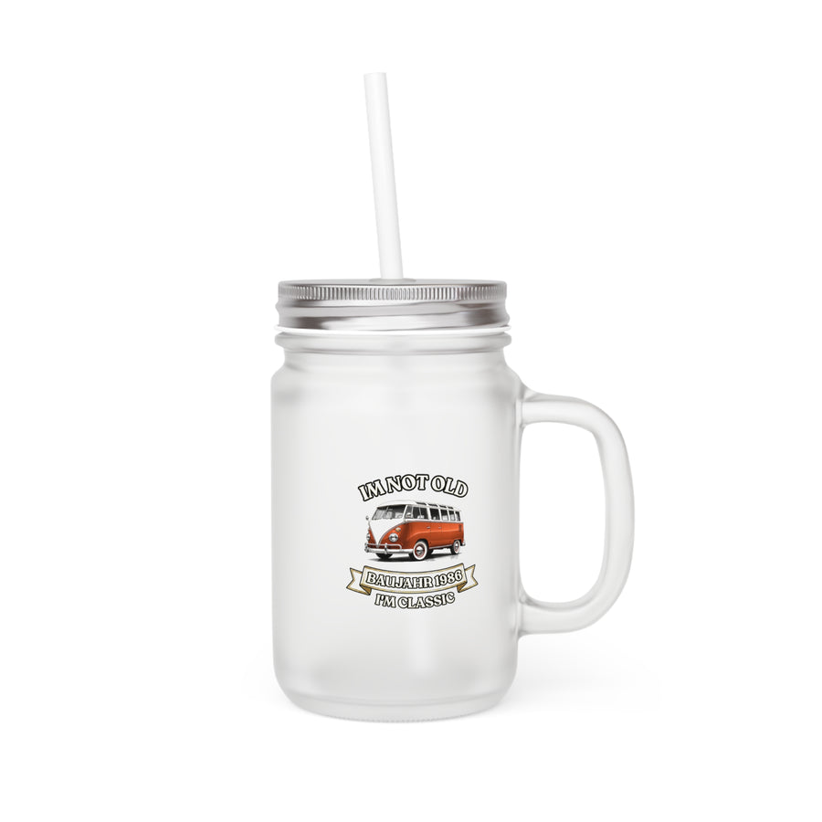 Mason Jar Année 1986 - I'm Not Old I'm Classic - Bus Rétro Cadeau 40 ans