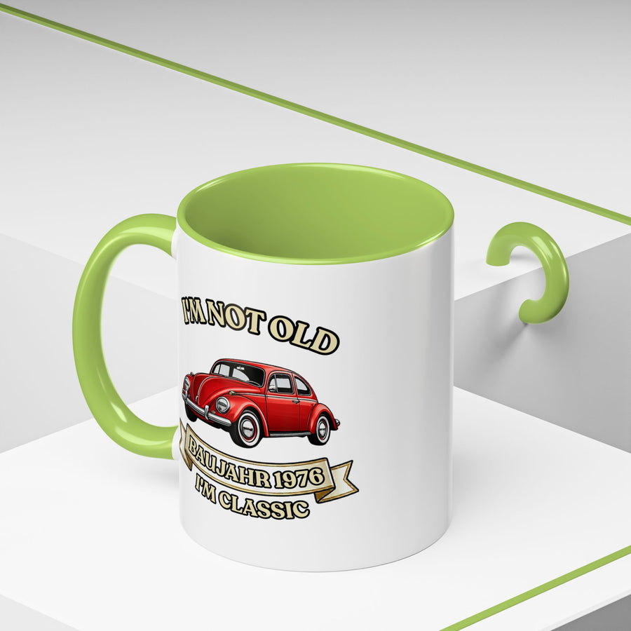 Born in 1976 Mug – 50th Birthday Gift | VW Beetle