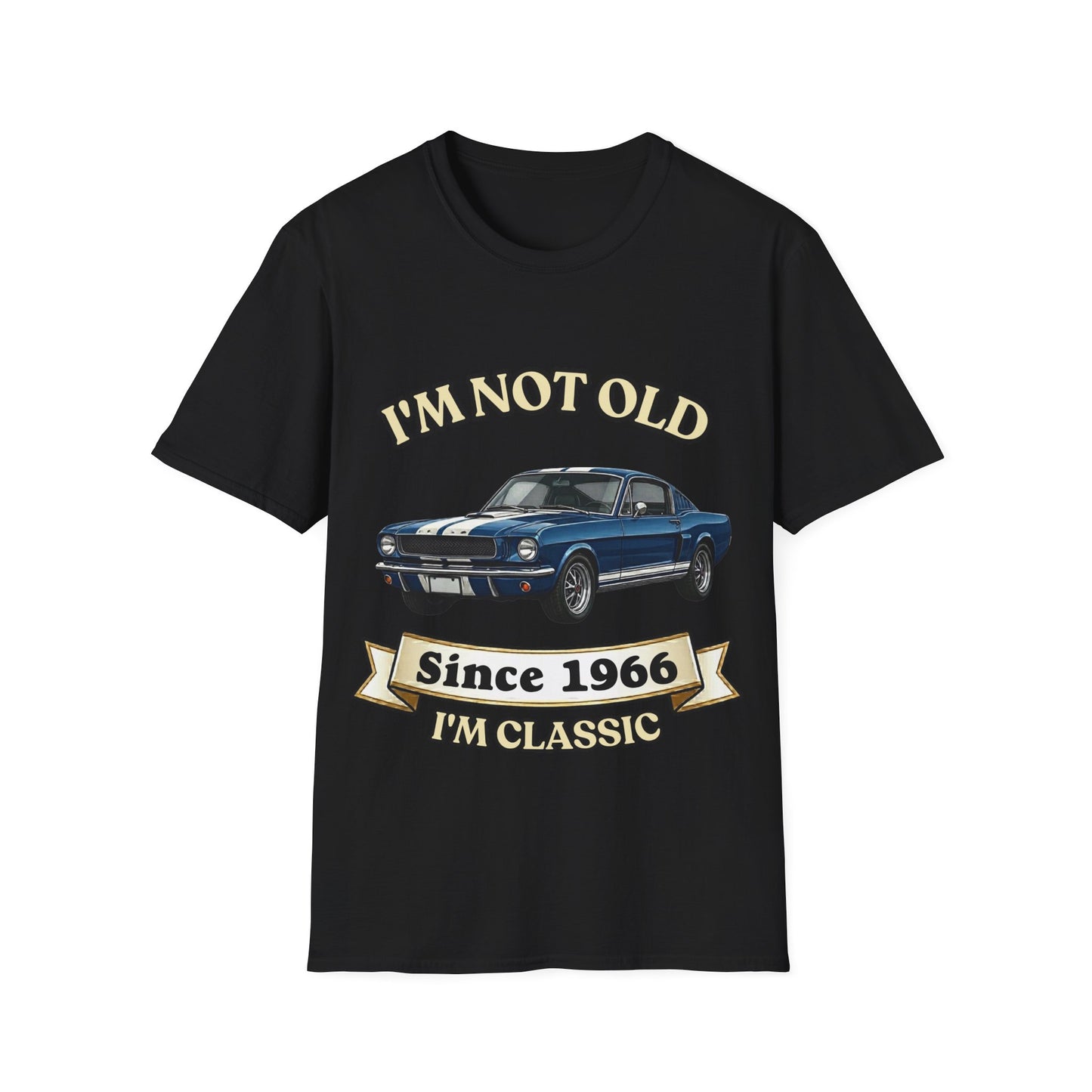 Jahrgang T-Shirt personalisierbar Wunsch-Baujahr | I'm Not Old I'm Classic | lustiges Geschenk zum runden Geburtstag Papa Opa Mann | Oldtimer Retro Kultauto Vintage | True Insights