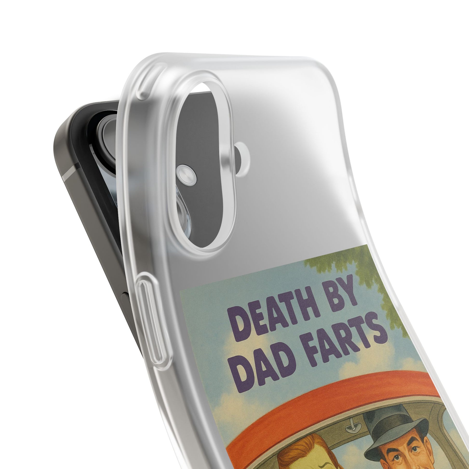 Death by Dad Farts – Satirische Retro-Handyhülle im 50s-Familienauto-Stil-Phone Case-True Insights