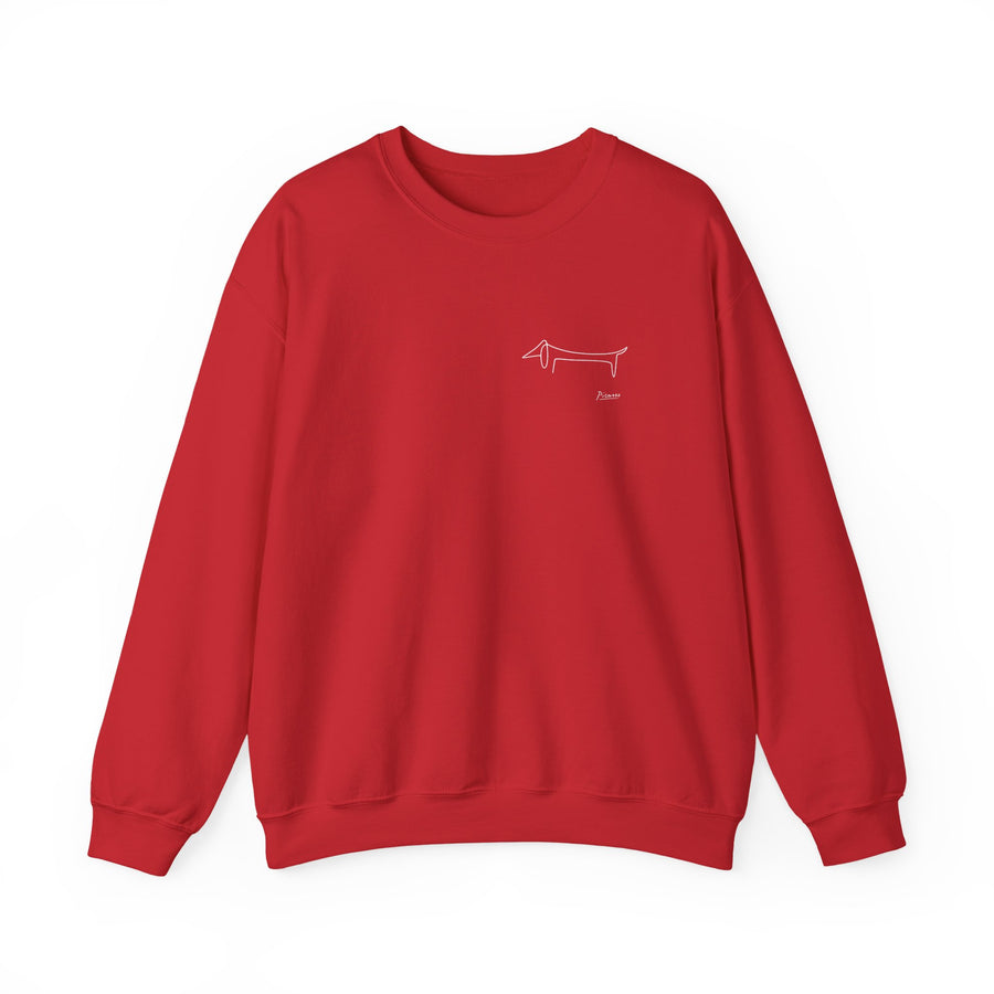 Picasso Dackel Sweatshirt – Minimalistische Dackel-Linienzeichnung