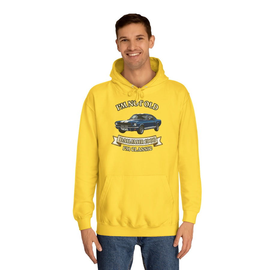 Geschenk zum 60. Geburtstag – Hoodie Jahrgang 1966 Muscle Car