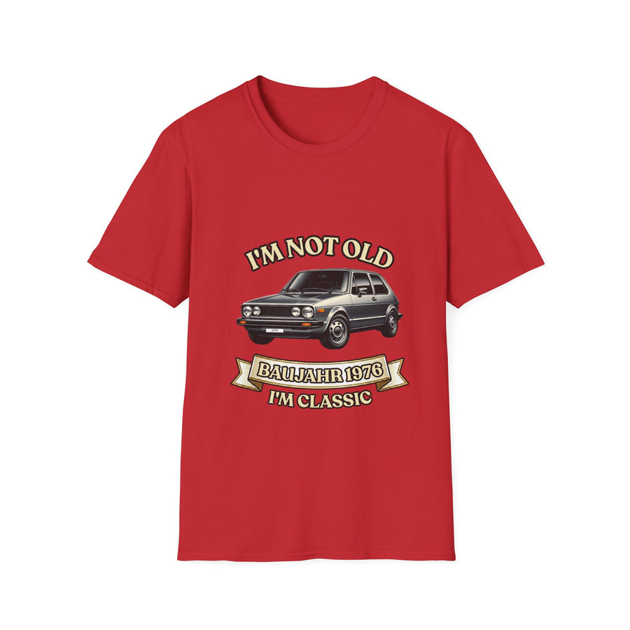 Born in 1976 T-Shirt – 50th Birthday Gift | Classic Car