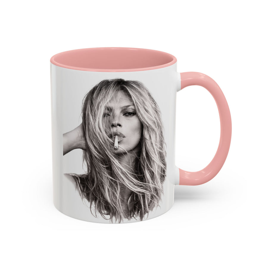 Mug Kate Moss – Portrait Iconique Noir & Blanc | Cadeau Légende de la Mode