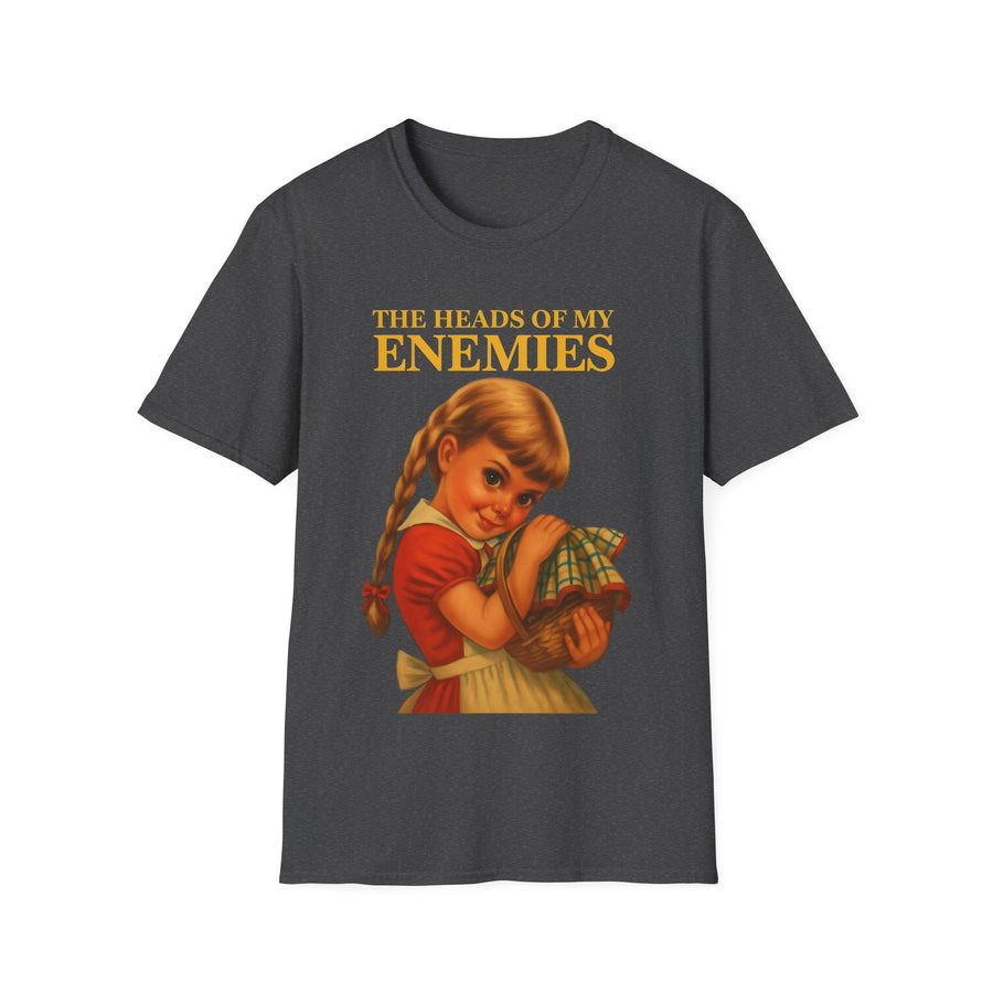 T-shirt satirique The Heads of My Enemies - Humour noir design rétro