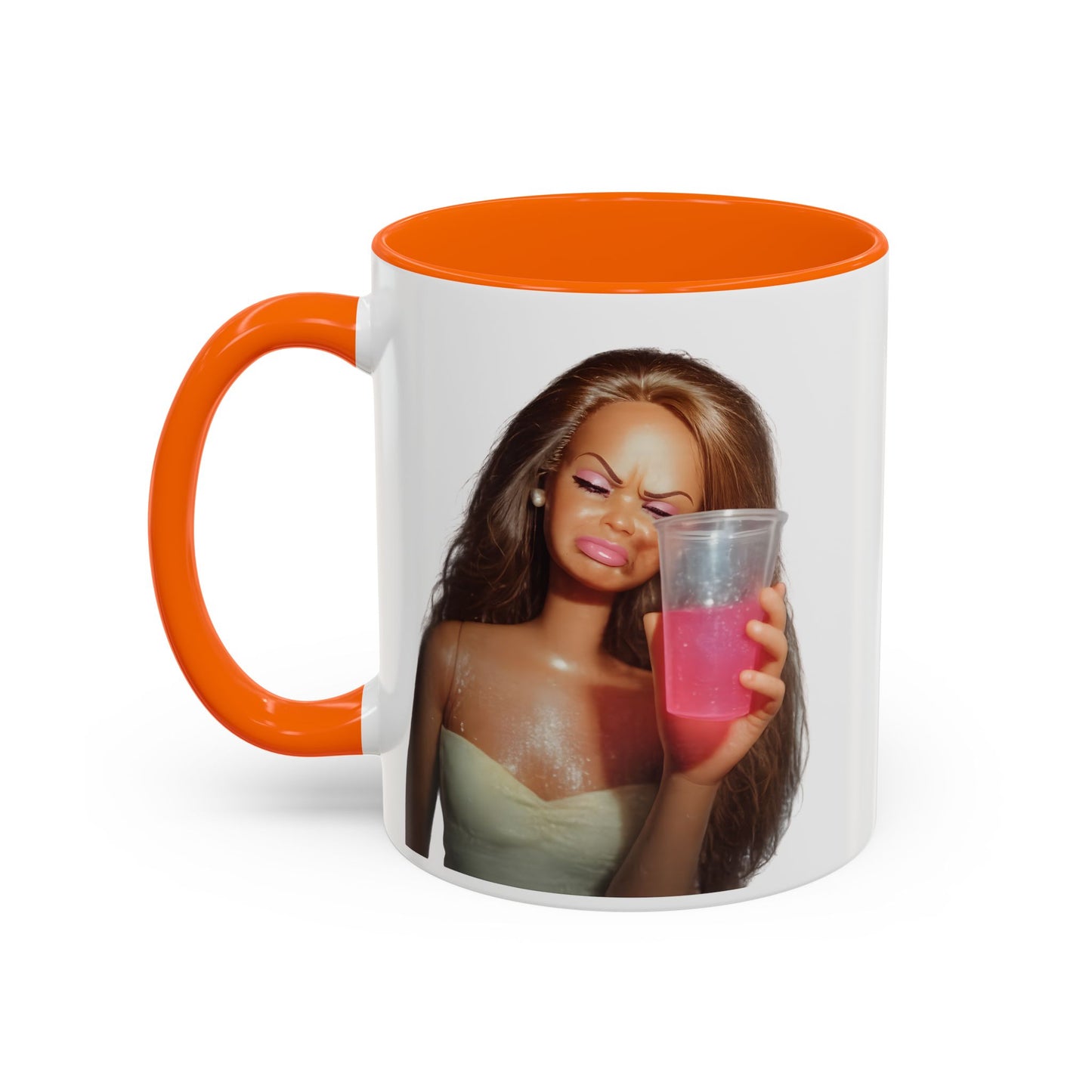 Doll Meme Barbicore Tasse | Lustiger Puppen Pink Drink Kaffeebecher | Meme Geschenk für Frauen & Beste Freundin