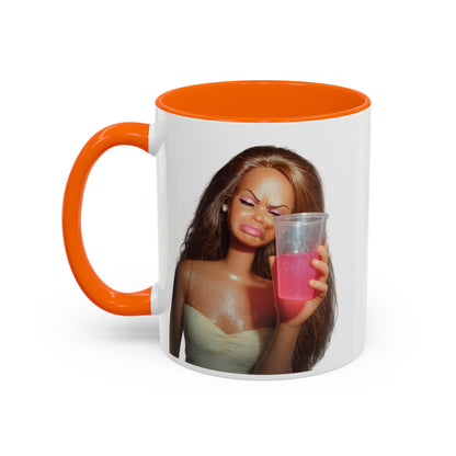 Doll Meme Barbicore Tasse | Lustiger Puppen Pink Drink Kaffeebecher | Meme Geschenk für Frauen & Beste Freundin
