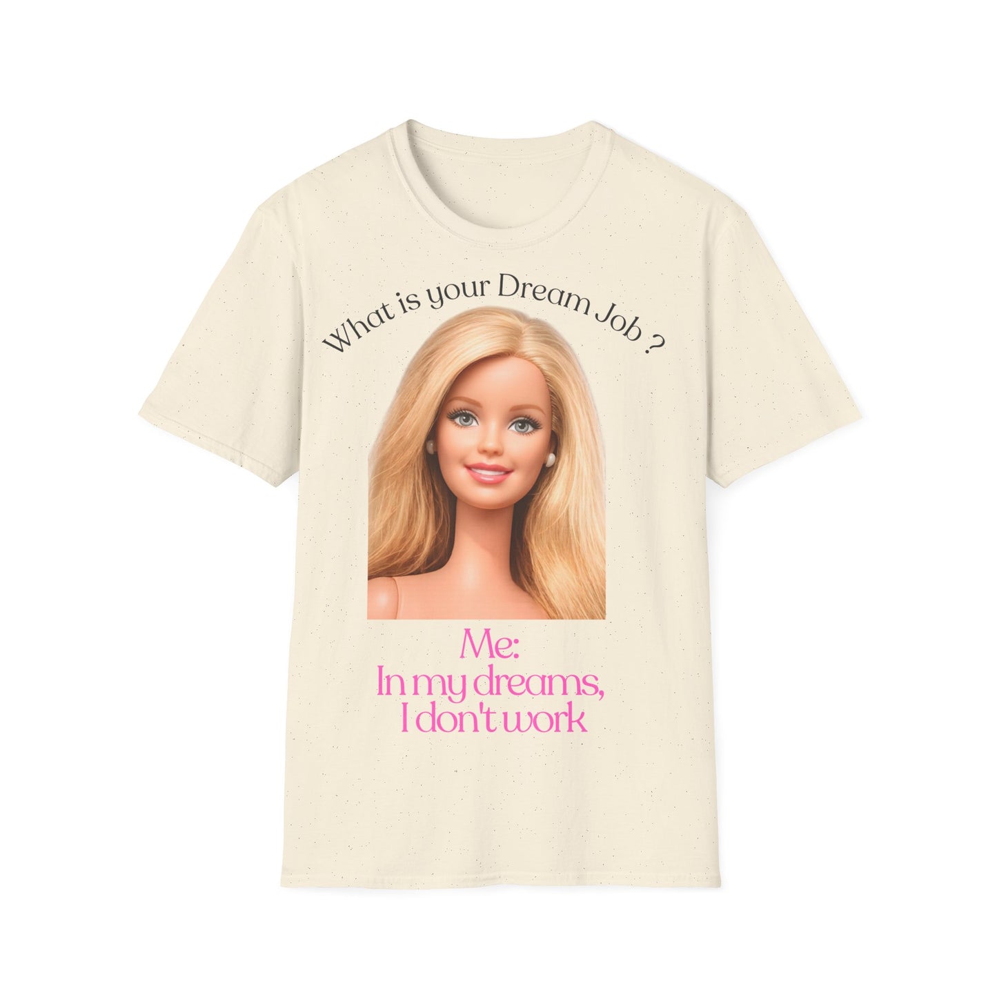 Lustiges T-Shirt 'In my dreams I don't work' – Anti-Arbeit Spruch Shirt für faule Tage, Bürohumor & Geschenk