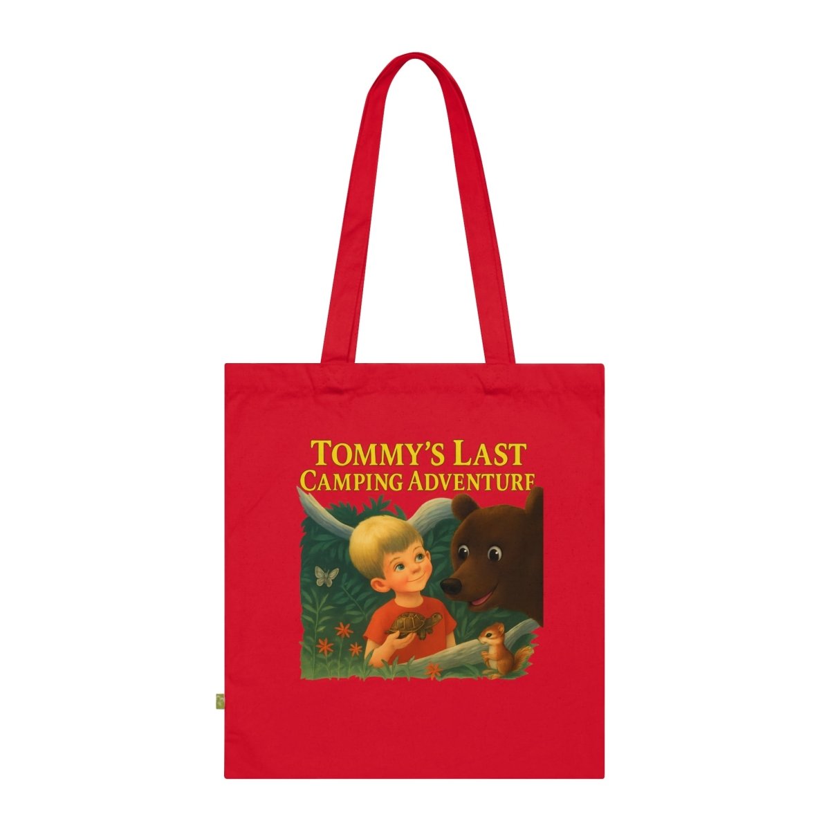 Tommy’s Last Camping Adventure – Schwarzhumor-Tote Bag im Retro-Waldstil-Bags-True Insights