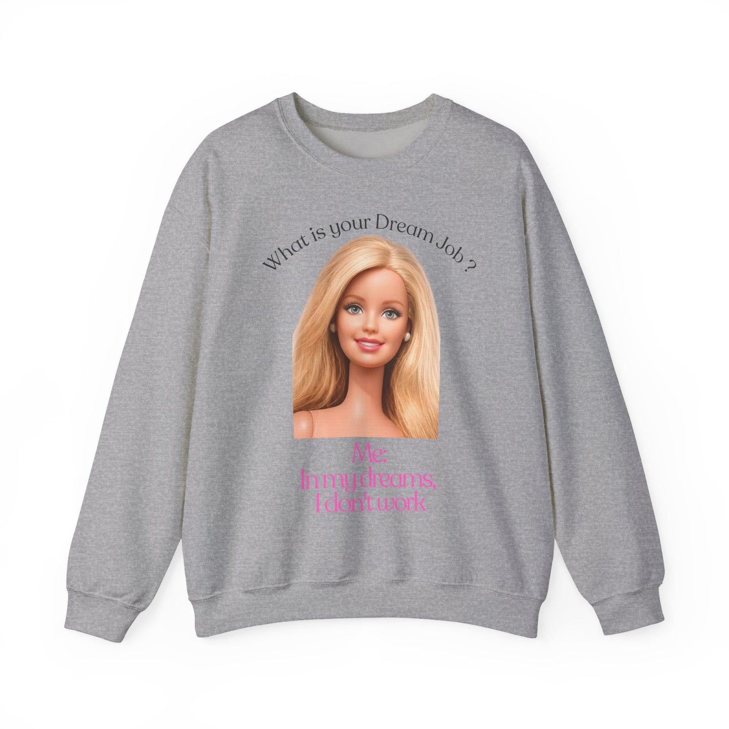 Lustiges Sweatshirt 'In my dreams I don't work' - Anti-Arbeit Spruch Pullover für Faulenzer & Büromuffel