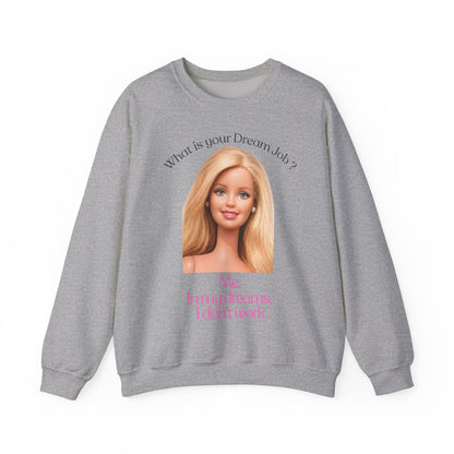 Lustiges Sweatshirt 'In my dreams I don't work' - Anti-Arbeit Spruch Pullover für Faulenzer & Büromuffel