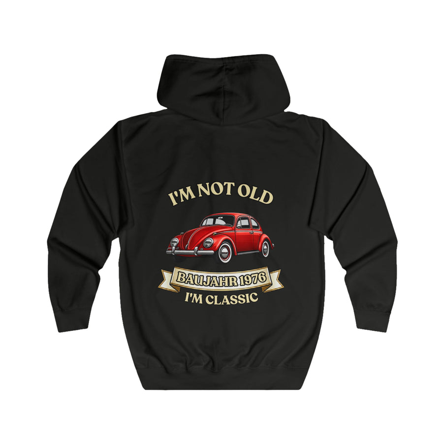 Born in 1976 Zip Hoodie – 50th Birthday Gift | VW Beetle