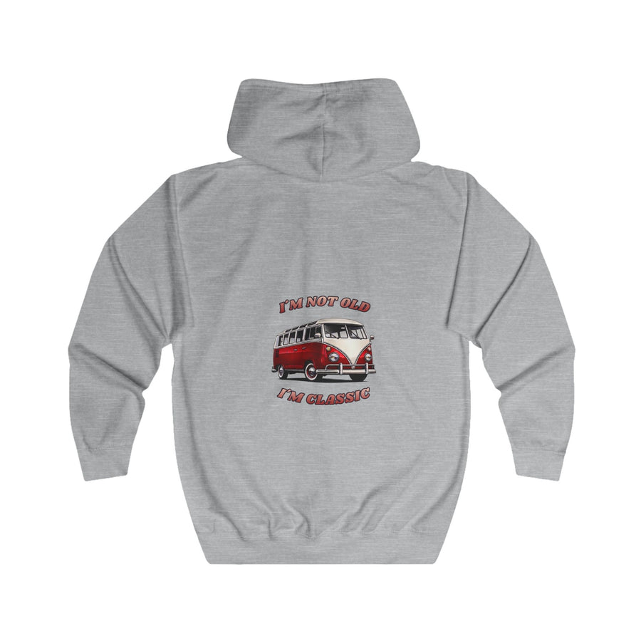 True Insights VW Bulli T1 Samba Zip-Hoodie – I'm Not Old I'm Classic Geschenk