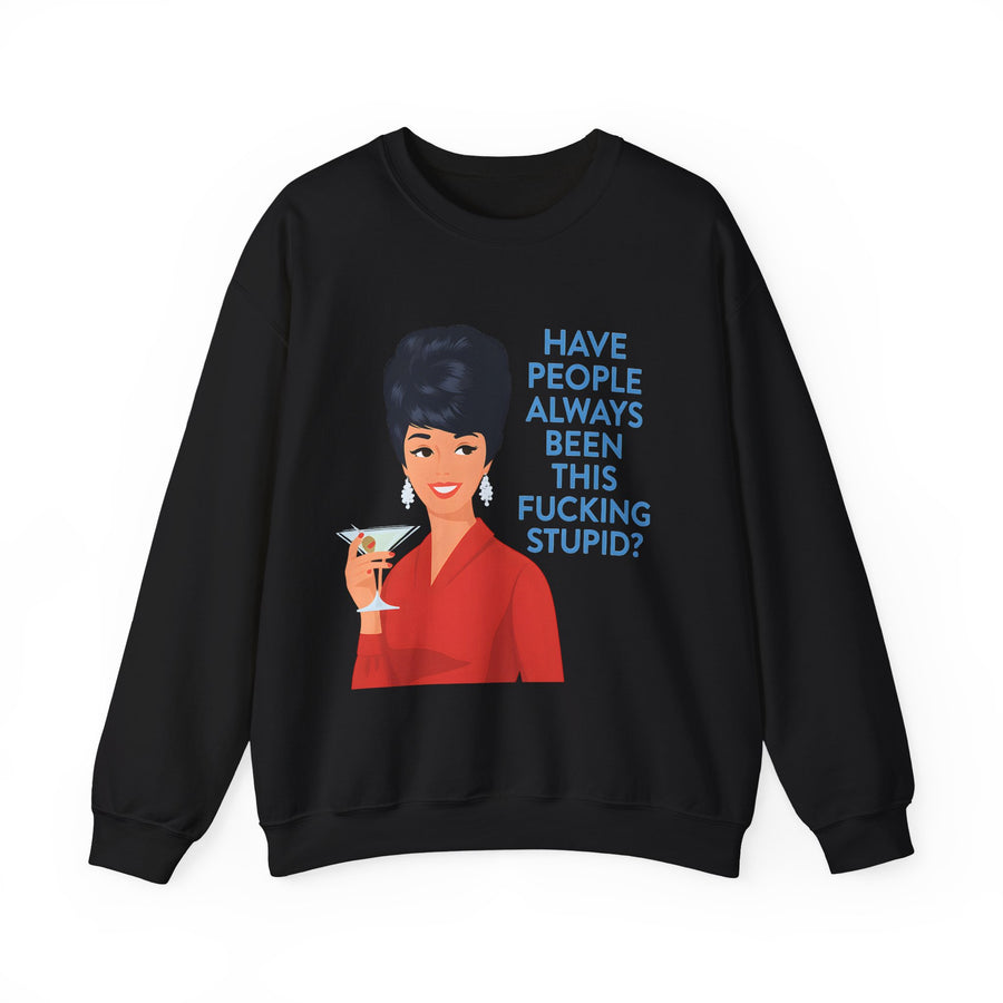 True Insights Retro Sweatshirt Damen mit sarkastischem Vintage Pin-Up Spruch in Schwarz