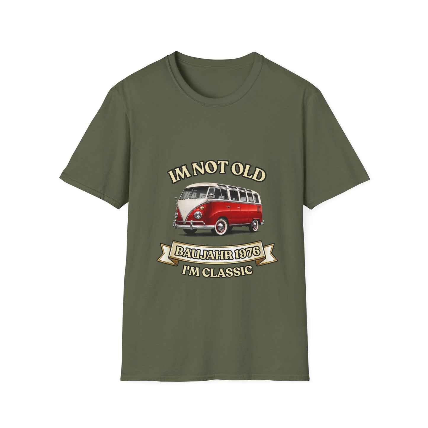 Baujahr 1976 T-Shirt zum 50. Geburtstag – I'm Not Old I'm Classic – Retro Bus Vintage Geschenk Unisex