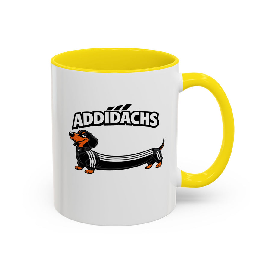 Mug Teckel Rigolo 'ADDIDACHS' - Tasse Chien Sportif pour Amoureux des Teckels