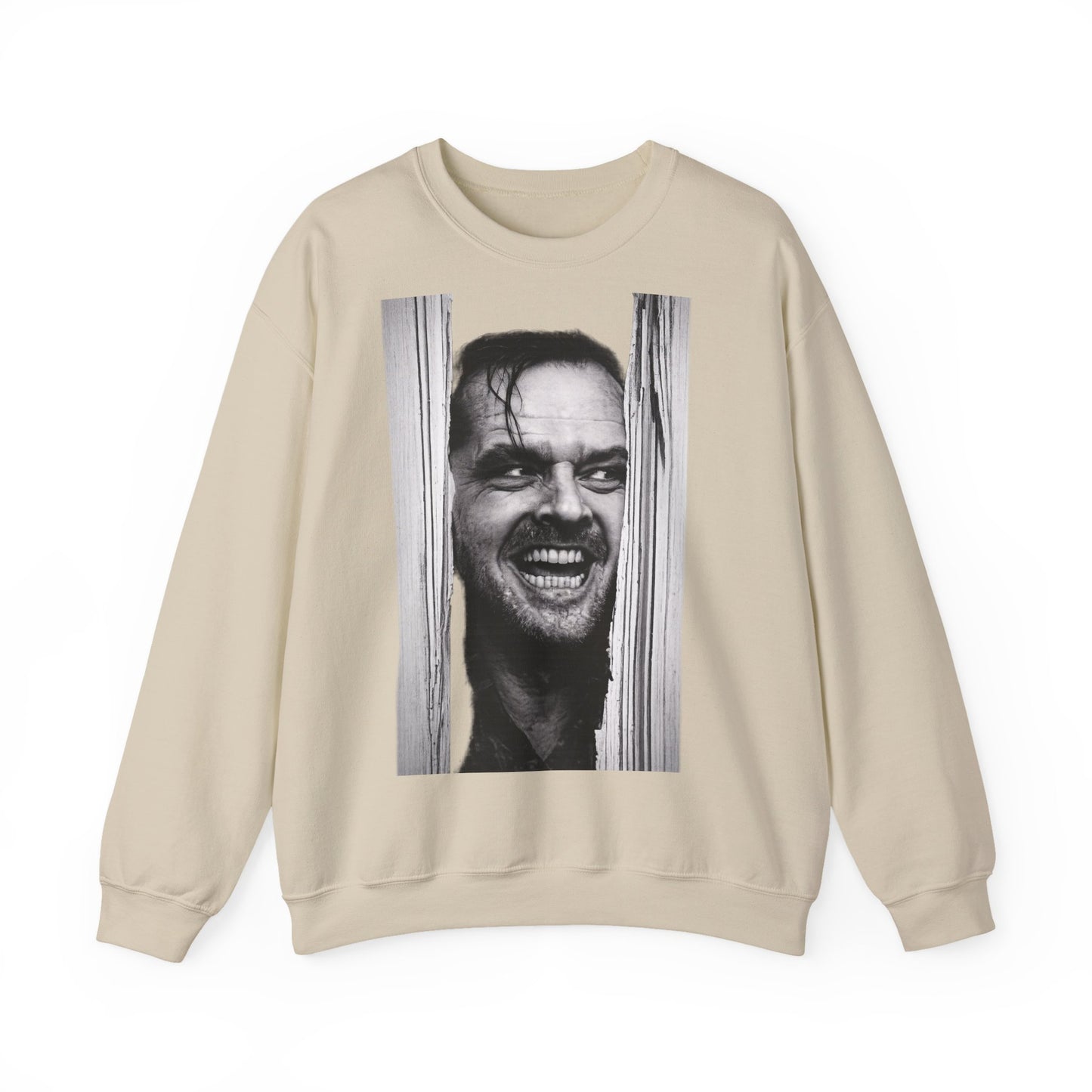 Shining Jack Torrance Sweatshirt – Kult-Horror-Portrait Jack Nicholson – Schwarz-Weiß Fan-Pullover für Filmfans & Halloween