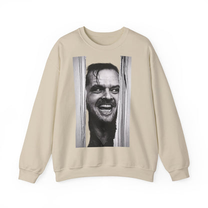 Shining Jack Torrance Sweatshirt – Kult-Horror-Portrait Jack Nicholson – Schwarz-Weiß Fan-Pullover für Filmfans & Halloween