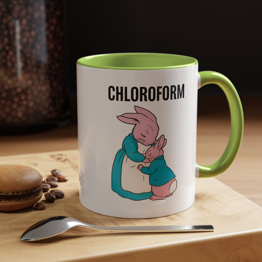 CHLOROFORM Mug Lapins - Mug humour noir, cadeau drôle pour fans de sarcasme